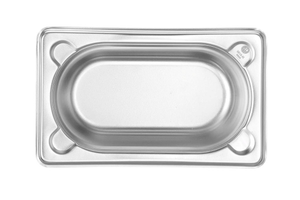 HENDI Konteineris GN 1/9, Kitchen Line, 0,6L, nerūdijantis plienas, 176x108x(H)65 mm 806722 | E-gastro
