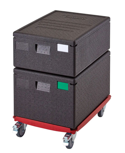 CAMBRO Termokonteineris Cam GoBox, įkraunamas iš viršaus, 600x400 mm, 80L, Juodas, 690x490x(H)370mm EPP4060T300110 | E-gastro