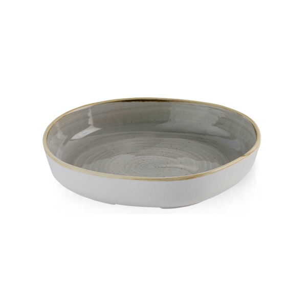 FINE DINE Lėkštė aukštu krašteliu Peppercorn, pilka, ø200 mm, 6 vnt. SPGSWOB11 | E-gastro