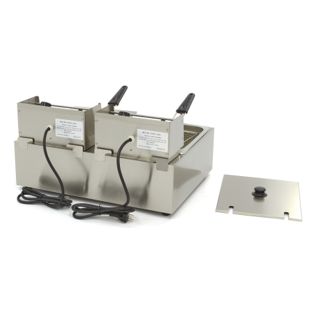 MAXIMA Dviguba gruzdintuvė 2 × 6 L, 2 krepšeliai, iki 2,4 kg bulvyčių