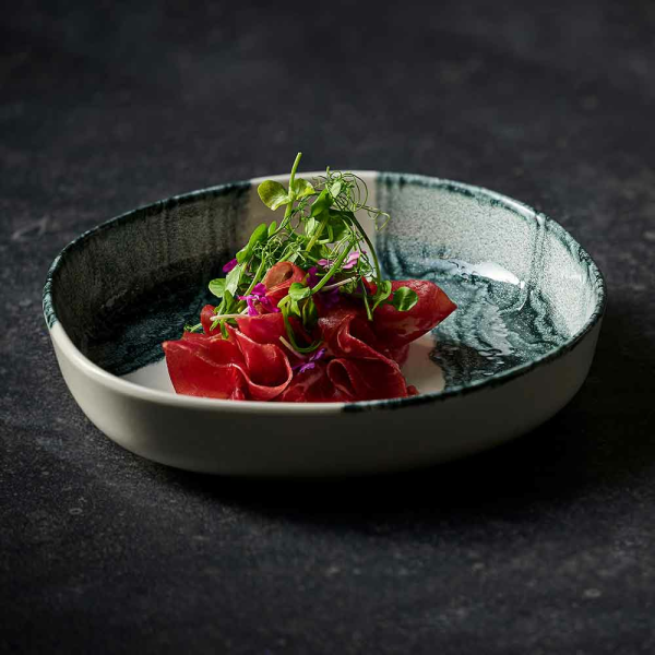 FINE DINE Dubuo Tide Black, kreminis, ø230mm, 6 vnt. TDBKWOB21 | E-gastro