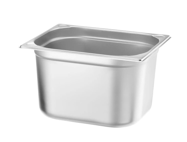 HENDI Konteineris GN 1/2, Kitchen Line, 12,5L, nerūdijantis plienas, 325x265x(H)200 mm 806357 | E-gastro