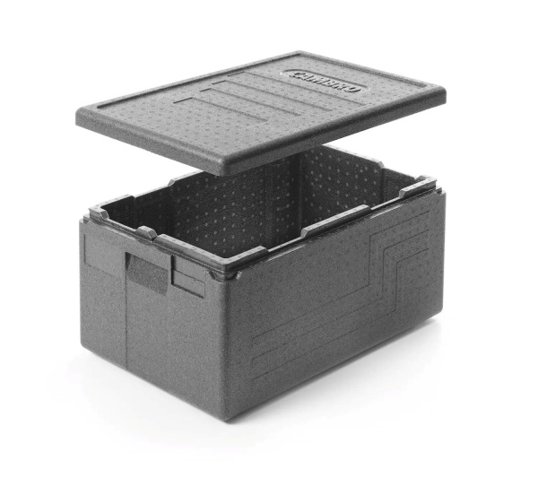 CAMBRO Termokonteineris Cam GoBox Economy 46 l, GN 1/1, Juodas, 600x400x(H)316mm EPP180E110 | E-gastro