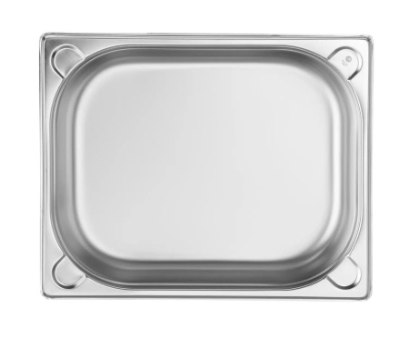 HENDI Konteineris GN 1/2, Kitchen Line, 4L, nerūdijantis plienas, 325x265x(H)65 mm 806326 | E-gastro
