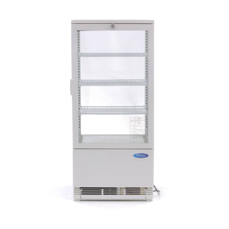 MAXIMA Vitrininis šaldytuvas 78 L 43 cm baltas 09400805 | E-gastro