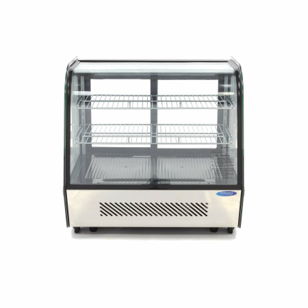 MAXIMA Vitrininis šaldytuvas 120 L 70 cm su galinėmis stumdomomis durimis 09400845 | E-gastro