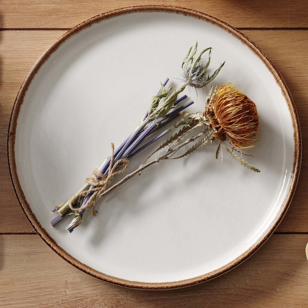 FINE DINE Plati lėkštė Vanilla, kreminė, ø300 mm, 6 vnt. 789285 | E-gastro