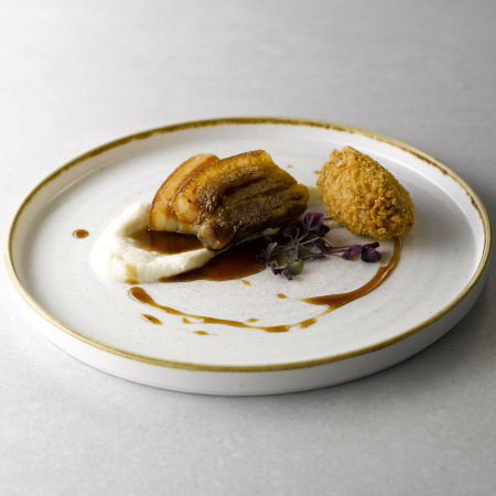 FINE DINE Gili lėkštė Barley, kreminė, ø200 mm, 6 vnt. SWHSWOB11 | E-gastro