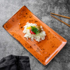 FINE DINE Stačiakampė lėkštė, oranžinė, 215x120mm, 6 vnt. 778357 | E-gastro