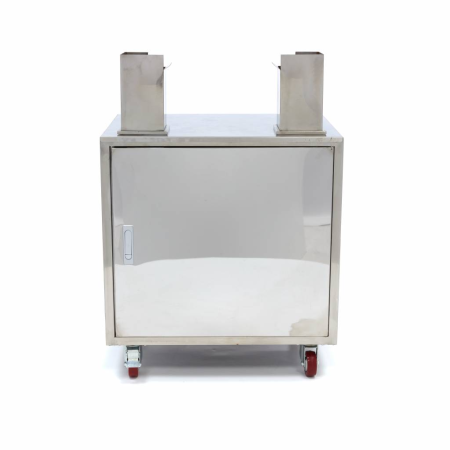 MAXIMA Nerūdijančio plieno vežimėlis sulčiaspaudei su ratukais