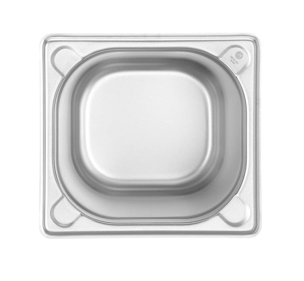 HENDI Konteineris GN 1/6, Kitchen Line, 3,4L, nerūdijantis plienas, 176x162x(H)200 mm 806654 | E-gastro