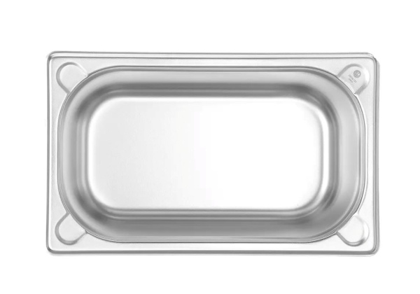 HENDI Konteineris GN 1/4, Kitchen Line, 4L, nerūdijantis plienas, 265x162x(H)150 mm 806548 | E-gastro