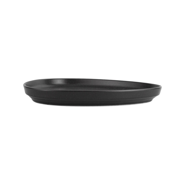 FINE DINE Trikampė lėkštė Coal, juoda, ø270 mm, 6 vnt. 04ALM007016 | E-gastro