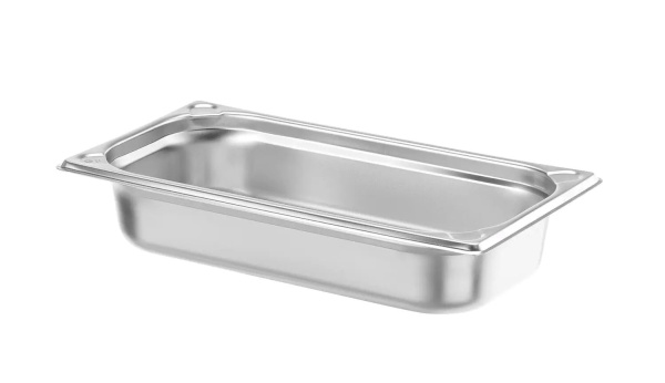 HENDI Konteineris GN 1/3, Kitchen Line, 2,5L, nerūdijantis plienas, 325x176x(H)65 mm 806425 | E-gastro
