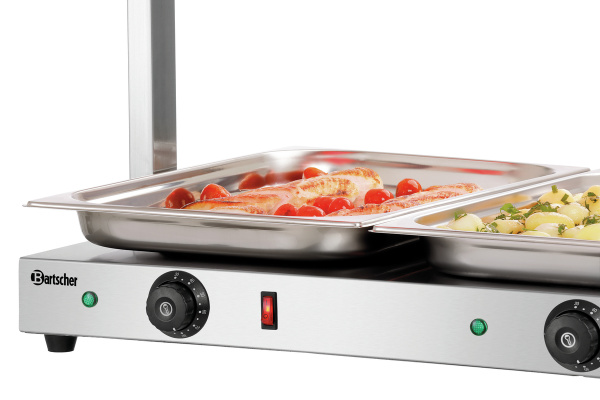 BARTSHER Infraraudonųjų spindulių maisto šildytuvas I3WL1200, 1085 mm, 230V/1,2kW 114303 | E-gastro
